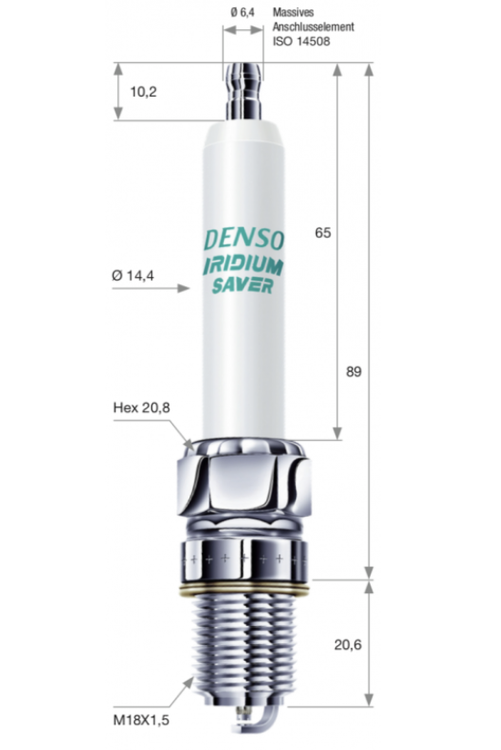 شمع دنسو ژنراتور مدل GL3-5 دابل ایریدیوم اصلی ژاپن