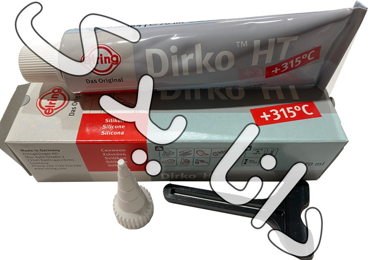 چسب واشرساز سیلیکونی دیرکو DIRKO آلمانی اصل به رنگ خاکستری روشن 75 گرمی