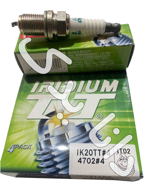 شمع 4702 دنسو IK20TT دو سر سوزن ایریدیومی آچار16 پایه کوتاه اصلی ژاپن مناسب پژو 405 موتور XU7 و پژو 206 تیپ 2 و رنو ال90 ، استپ وی(قیمت به ازای یک عدد شمع)