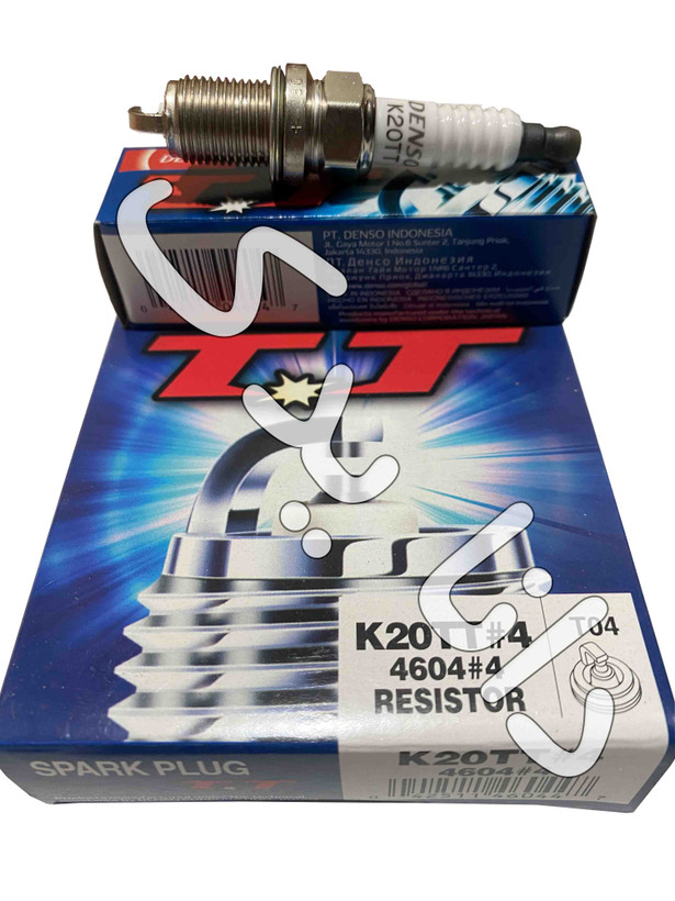 شمع دنسو K20TT دو سر سوزن نیکلی آچار 16 پایه کوتاه اصلی (قیمت به ازای یک عدد شمع)
