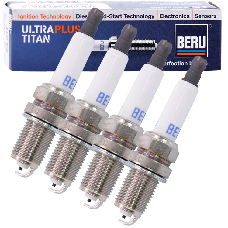 شمع خازنی برو BERU اولترا تیتان مدل UPT2 آچار16 پایه کوتاه اصلی فرانسه (قیمت به ازای یک عدد شمع)