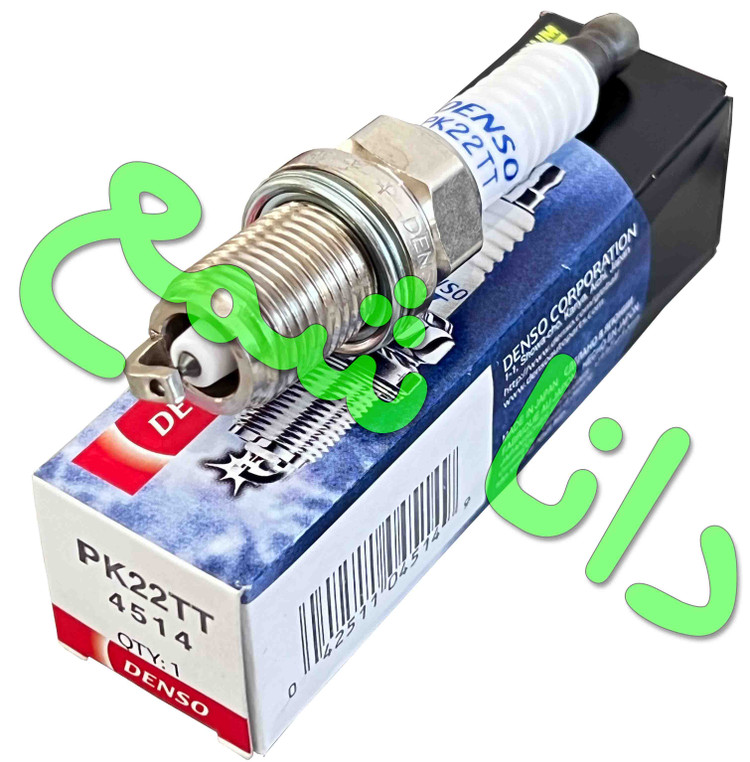 شمع دنسو PK22TT دو سر سوزن پلاتینیومی آچار 16 پایه کوتاه اصلی ژاپن مناسب موتور EF7 پژو 206 و پژو 405 و پراید 2گانه سوز و رنو ال90 ، ساندرو استپ وی و اتومبیلهای چینی توروبوشارژ (شمع 2 دوگانه سوز) (قیمت به ازای یک عدد شمع)
