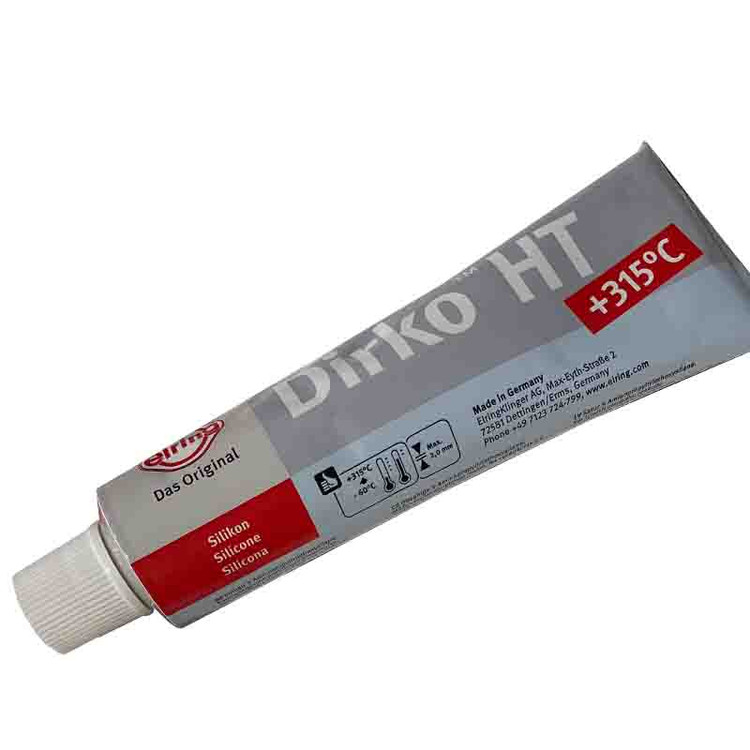 چسب واشرساز سیلیکونی دیرکو DIRKO آلمانی اصل به رنگ خاکستری روشن 75 گرمی