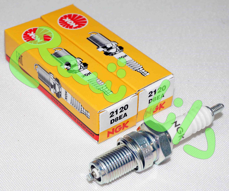 شمع انجیکا نیتِرا NGK 2120 اصلی ساخت ژاپن مدل D8EA آچار 18 یورو 4 پایه کوتاه مناسب موتورسیکلت هوندا 150 -200-250 سی سی( قیمت به ازای یک عدد شمع)
