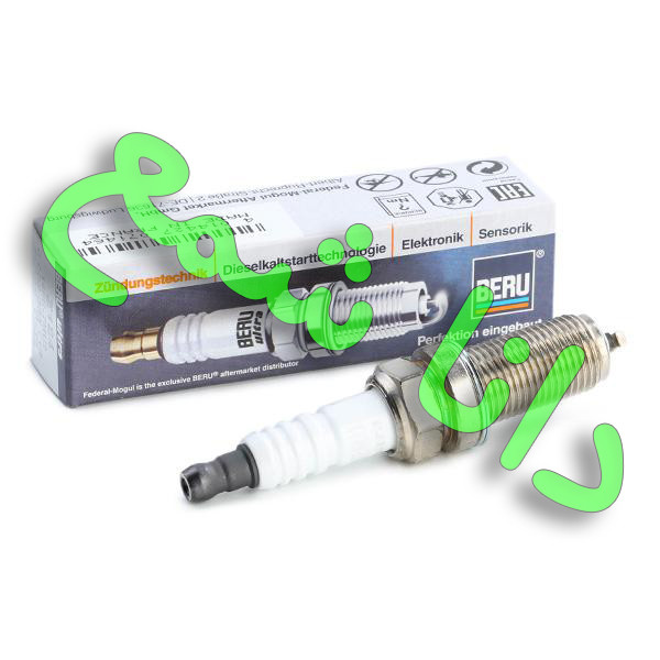 شمع برو BERU اولترا مدل Z184 (14FR-7 MU2) آچار16 پایه بلند اصلی فرانسه اختصاصی موتور TU5 - پژو 206 تیپ 5 و 207 و پارس (قیمت به ازای یک عدد شمع)
