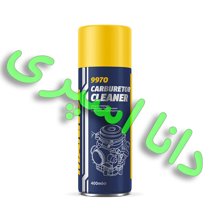 اسپری تمیز کننده ی کاربراتور مانول 9970 اصلی آلمانی 400 سی سی جهت تمیز کردن دریچه گاز،منیفولد هوا،زنجیرتایم توری اویل پمپ وغیره