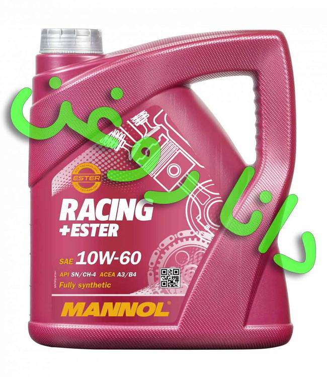 روغن موتور (4 لیتری) بنزینی مانول گرید 10W60 با سطح کیفی API SN/CH4 مناسب ریسینگ و مسابقه
