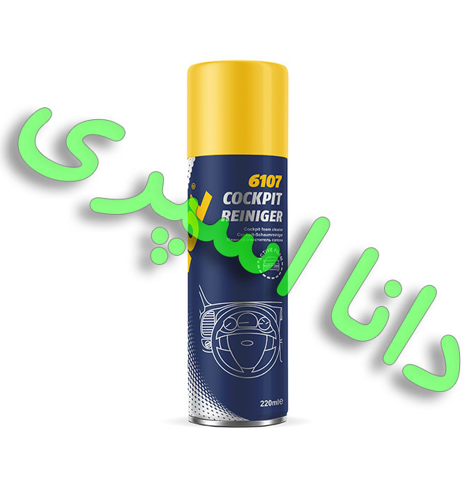 اسپری تمیز کننده و محافظت کننده ی داشبورد و سطوح پلاستیکی مانول 6107 اصلی آلمان با رایحه ی اتومبیل نو