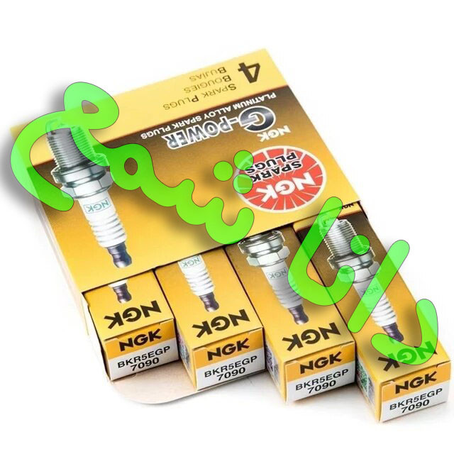 شمع انجیکا نیتِرا پایه کوتاهNGK 7092 سوزنی پلاتینوم جی پاور مدل BKR6EGP مناسب اکثر اتومبیلهاNGK BKR6EGP Spark Plug 7092