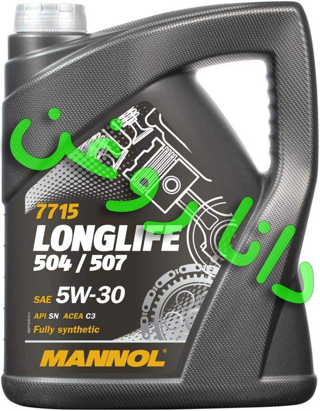 روغن موتور (5 لیتری) بنزینی مانول 7715 گرید 5W30 با سطح کیفی API SN لانگ لایف ( کارکرد طولانی ) مناسب ام جی جی اس و پورشه و ولکس واگن VW  و هر خودرویی نیازمند کیفیت ACEA C3
