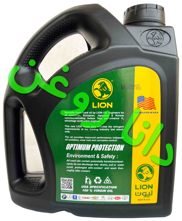 روغن موتور (4 لیتری) بنزینی 6000 لایون گرید 20W50 با سطح کیفی API SL/CF