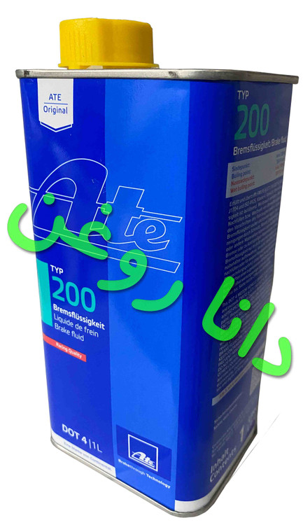 روغن ترمز اورجینال (ATE) اته دات 4 یک لیتری گرید DOT 4 اصلی آلمانی (قوطی فلزی)