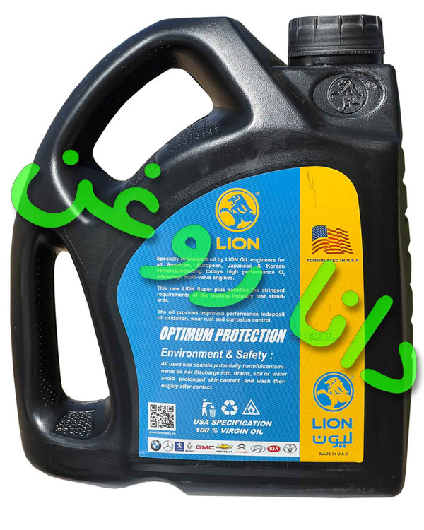 روغن موتور (4 لیتری) فول سنتتیک بنزینی 10000 مایل لایون گرید 5W30 با سطح کیفی API SN