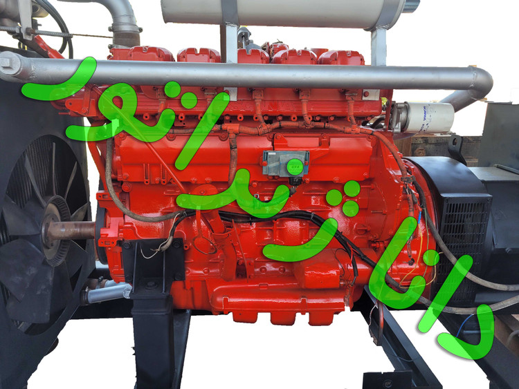 ژنراتور 5 سیلندر اسکانیا پایه گازسوز 180 کاوا دائم کار جهت تامین برق صنایع(هر فاز 150 امپر دائم کار)